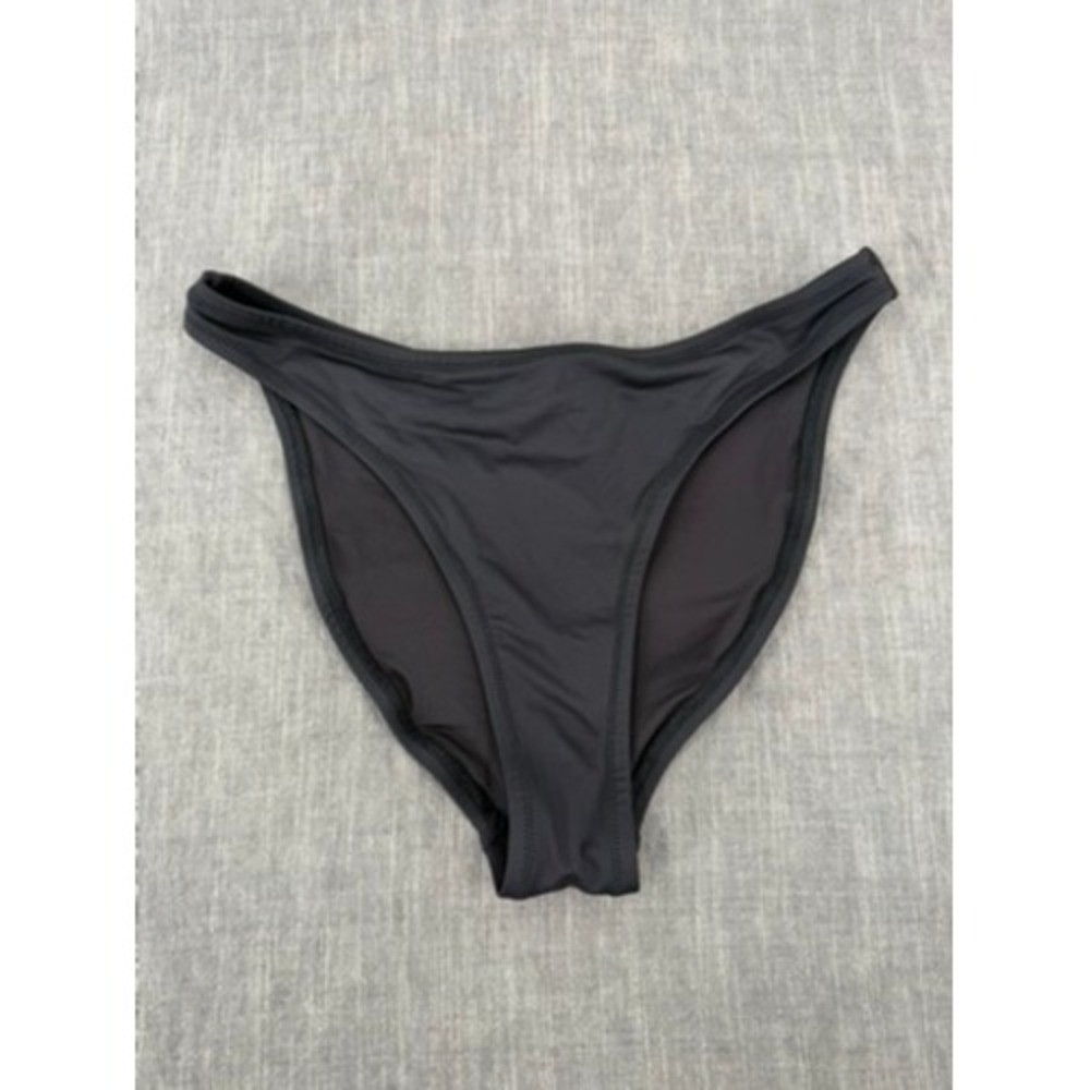 SKIMS Recycled Swim Mid Coverage Bikini Bottom Onyx Black Size S Small NWT